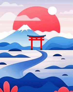Japan Landscape Paint By Numbers