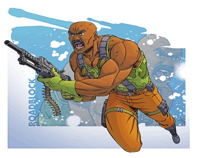 Roadblock GI Joe Paint By Numbers