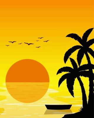 Sunset Time Paint By Numbers 