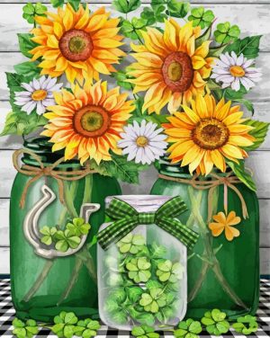 Irish Mason Jars Paint By Numbers