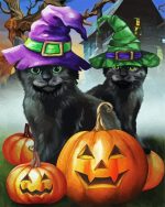 Spooky Kittens Halloween Paint By Numbers