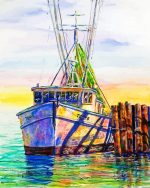 The Shrimp Boat Art Paint By Numbers