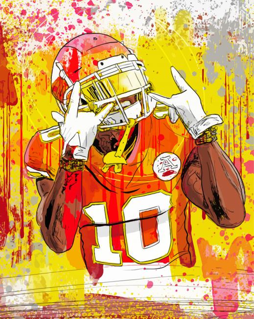 Tyreek Hill Art Paint By Numbers
