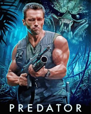 Arnold Pretador Movie Paint By Numbers