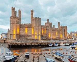 Caernarfon Castle Paint By Numbers