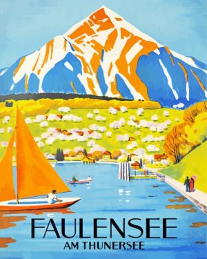 Faulensee Switzerland Paint By Numbers