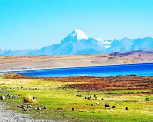 Kailash Mansarovar Landscape Paint By Numbers