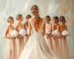 Bride With Her Bridesmaids Paint By Numbers