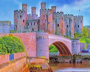Conwy Castle Wales Paint By Numbers
