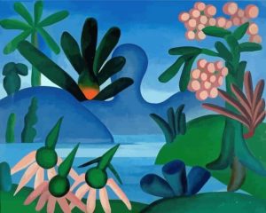 Flowers Tarsila Amaral Paint By Numbers