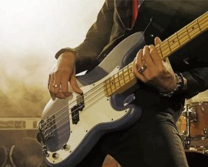 Guitar Bass Player Paint By Numbers
