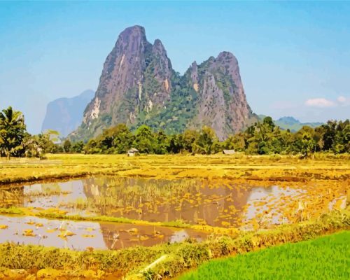 Laotian Mountain Paint By Numbers