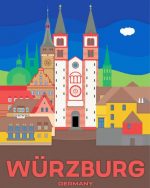 Wurzburg Poster Paint By Numbers art
