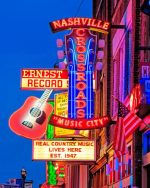 Aesthetic Nashville Paint By Numbers art