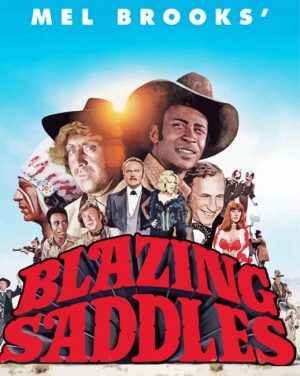 Blazing Saddles Movie Paint By Numbers