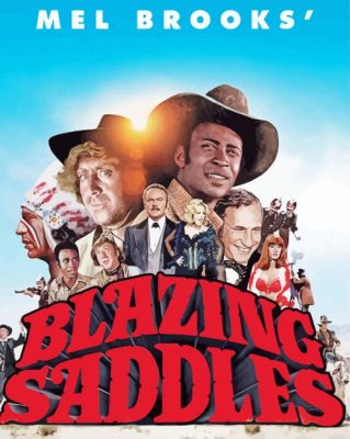 Blazing Saddles Movie Paint By Numbers