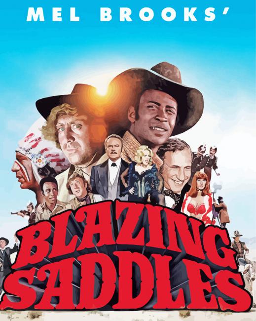 Blazing Saddles Movie Paint By Numbers