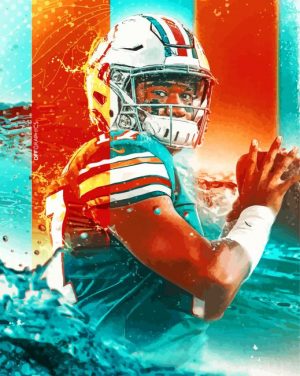Miami Dolphins Paint By Numbers