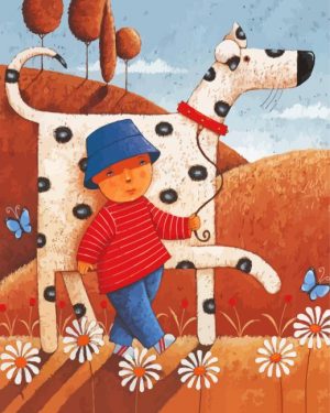 Walking Dog Paint By Numbers