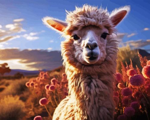 Alpaca Animal Paint By Number