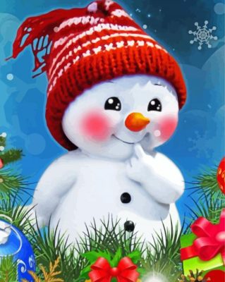 Baby Snowman Paint By Number