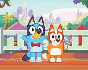 Bingo And Bluey Dogs Paint By Number