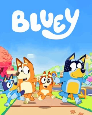 Bluey Cartoon Paint By Number