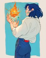 Calcifer and Howl Paint By Number