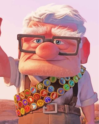 Carl Fredricksen Paint By Number