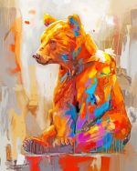 Aesthetic Colorful Bear Art Paint By Number