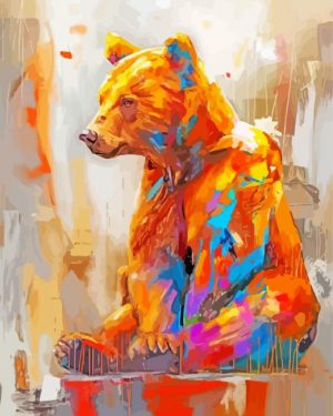 Aesthetic Colorful Bear Art Paint By Number