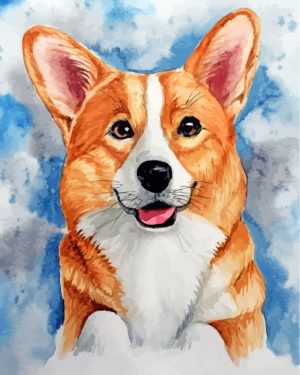 Corgi Dog Art Paint By Number