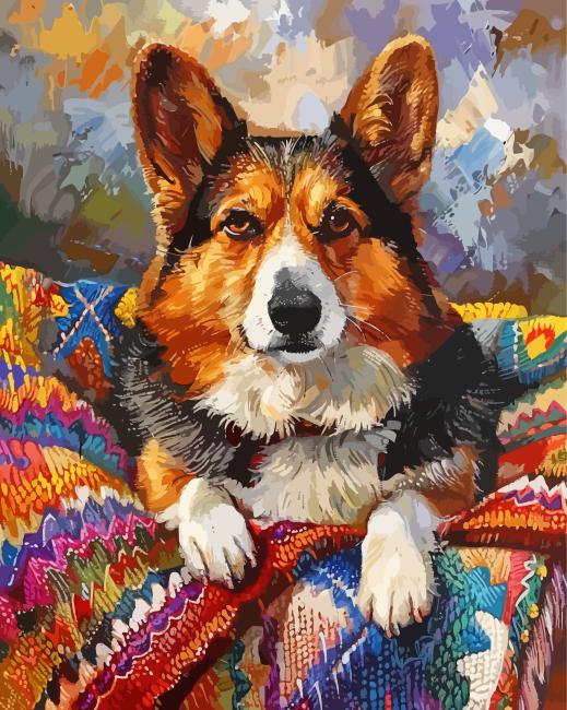 Aesthetic Corgi Dog Paint By Number