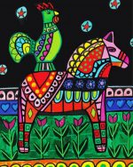 Dala Folk Art Paint By Number