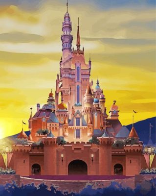 Disneyland Castle Hong Kong Paint By Number
