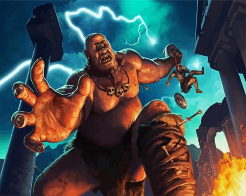 Fantasy Cyclops paint by number