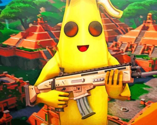 Fortnite Banana Warrior Paint By Number
