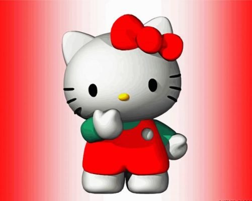 Hello Kitty Cat Paint By Number