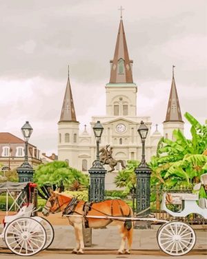 Jackson Square New Orleans Paint By Number