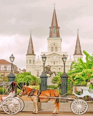 Jackson Square New Orleans Paint By Number