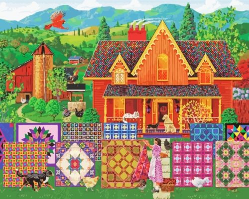 Laundry Quilts Paint By Number