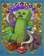 Minecraft Creeper Art Paint By Number