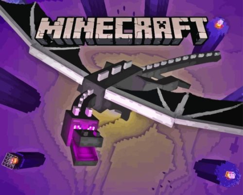 Minecraft Dragon Paint By Number