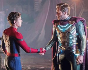 Mysterio And Spiderman Paint By Number