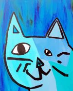 Picasso Blue Cat Paint By Number