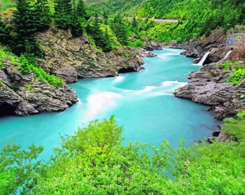 Queenstown Nature River Paint By Number
