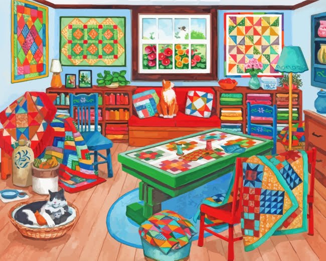 Quilting Room Paint By Number