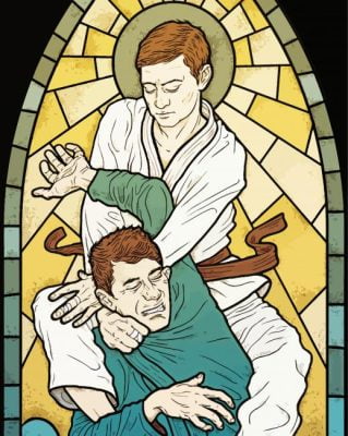 Stained Glass Jiu Jitsu Paint By Number