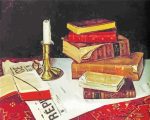 Still Life With Books And Candles Paint By Number