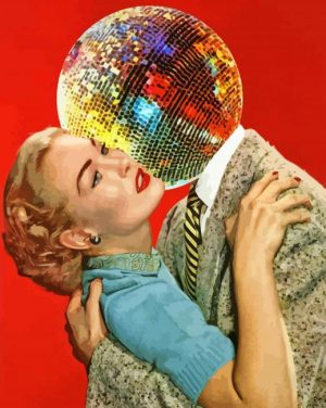 The Spaghetti Moon And Disco Ball Boyfriend Paint By Number